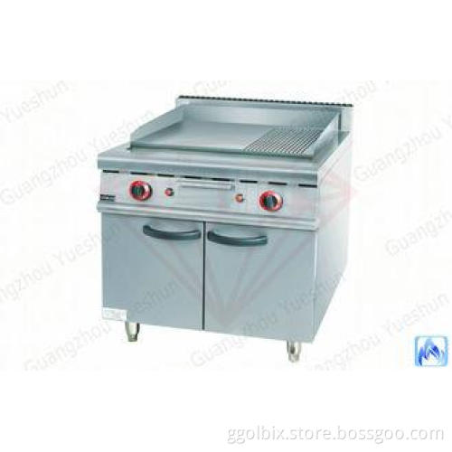 Durable Grooved Gas Griddle For Western Kitchen Equipment